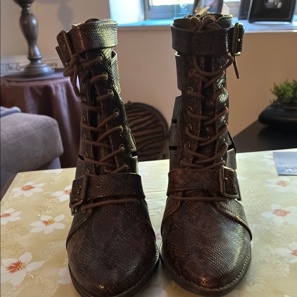 Coconuts by Matisse Dark Brown Combat Boots - Picture 1 of 3
